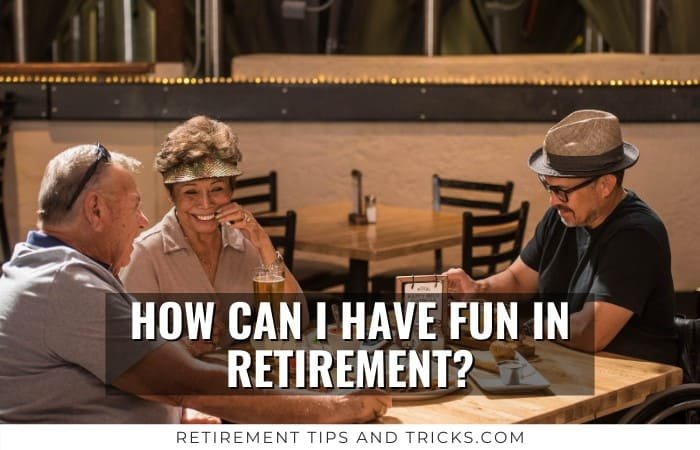 three senior retirees thinking of fun things to do in retirement