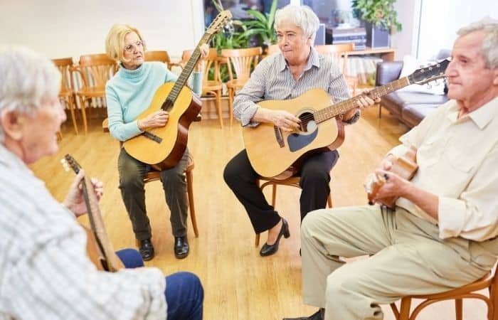 Older People Learning Guitar